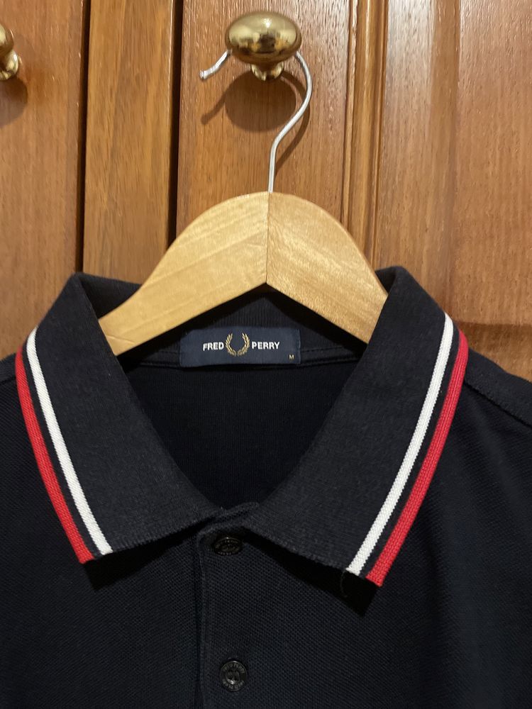 Polo Fred Perry Azul Tonalidade Azul Escuro/Preto