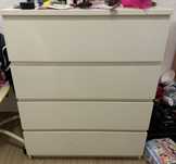 Comoda branca ikea 4 gavetas