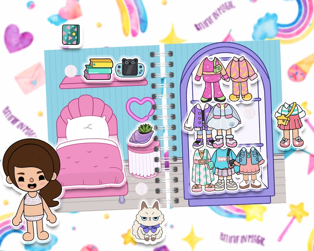 Toca boca mini, avatar, labubu, neon, gry na rzepy