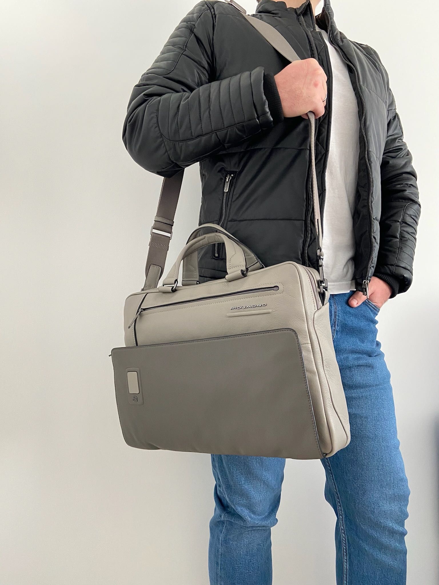 Piquadro Чоловіча шкіряна сумка під ноутбук мужская сумочка на подарок