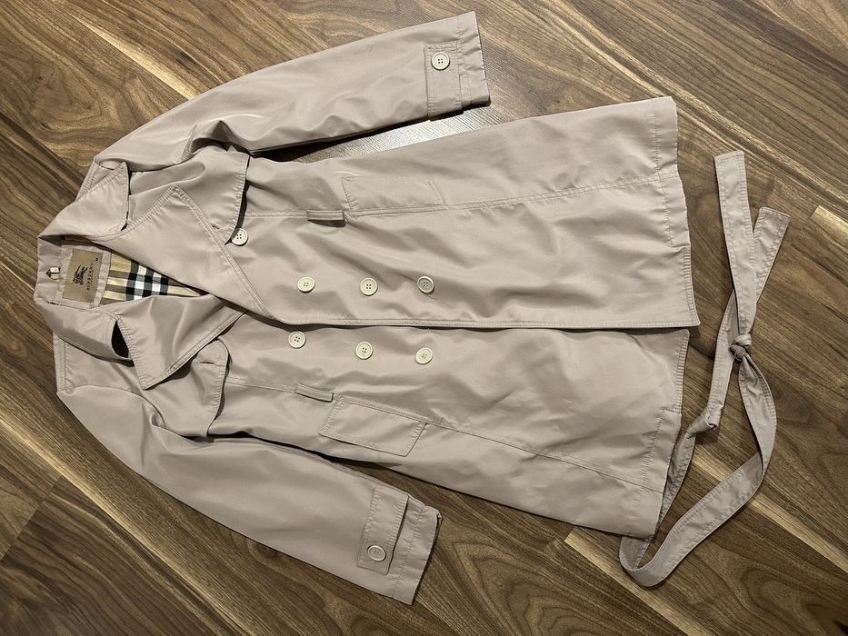 Płaszcz trench Burberry beżowy M damski