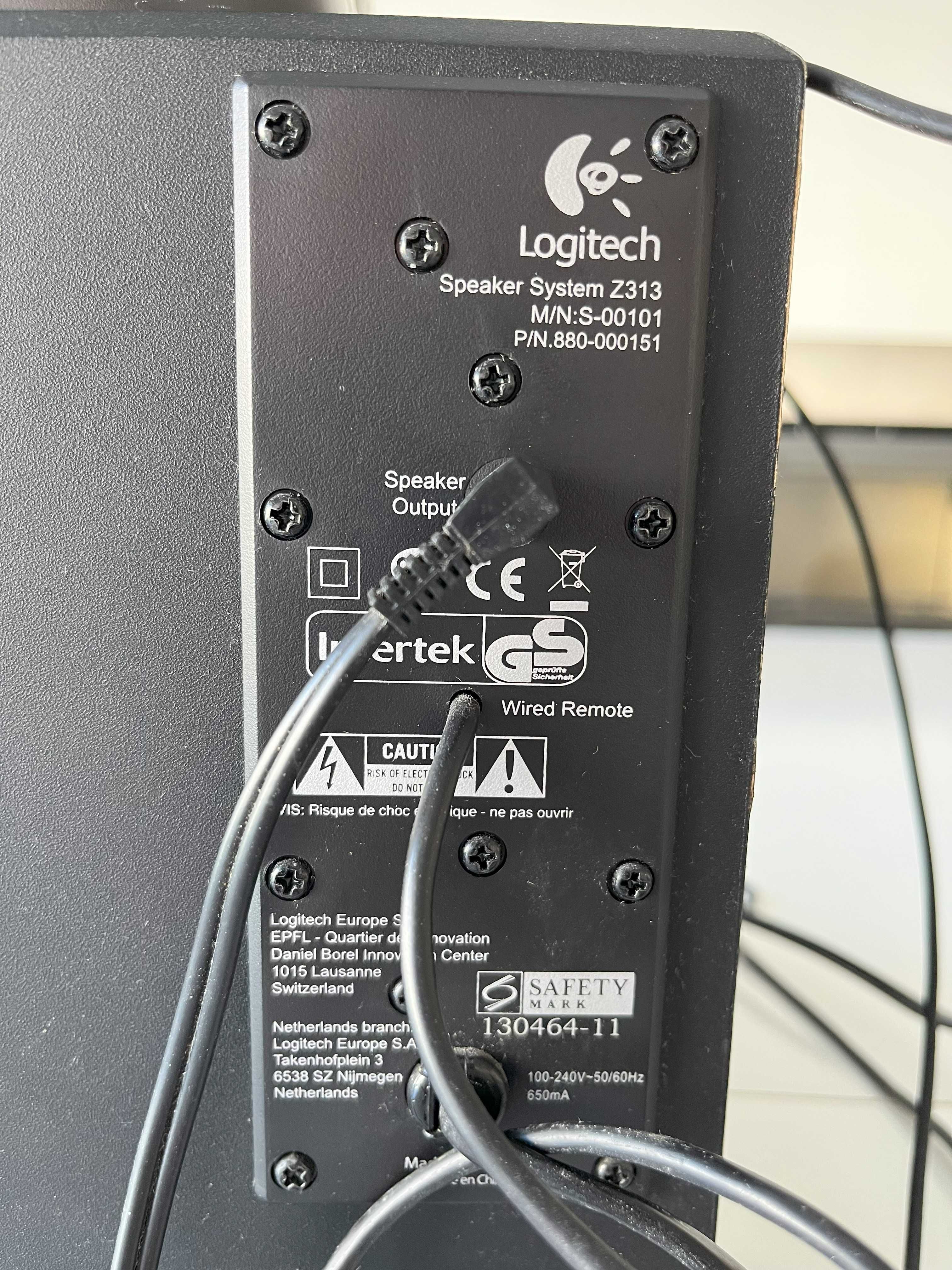 Colunas 2.1 Logitech Z313