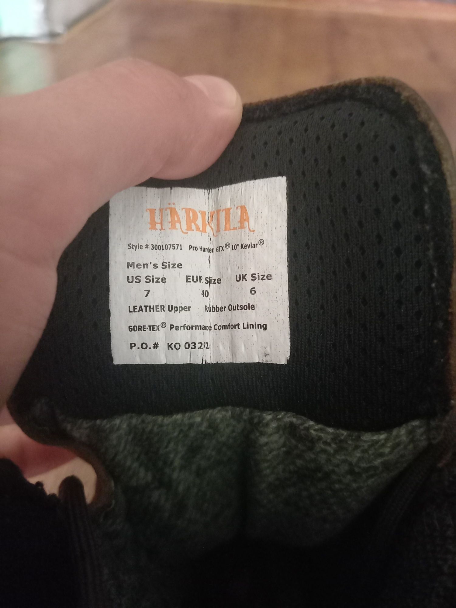 Берці демісезон Harkila Pro Hunter GTX 10" Kevlar boot 40 розмір Unise