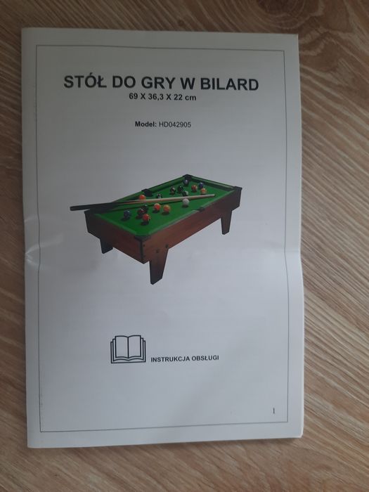 Nowy stół bilardowy