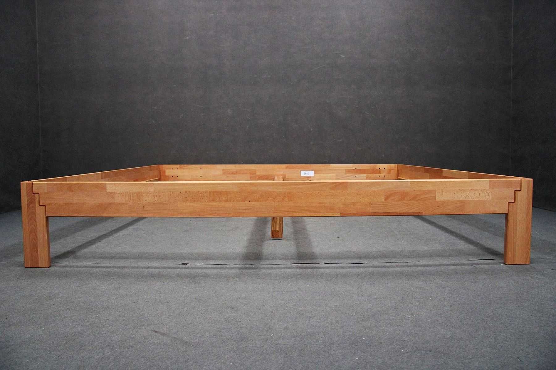 RAMA ŁÓŻKA 200x200 cm, drewniana, bukowa olejowana
