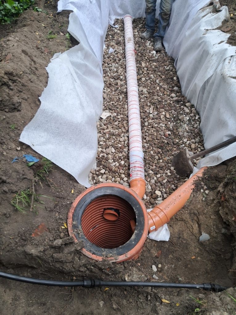 Szambo montaż plastikowe  zbiornik deszczówka atest rodo odwodnienia