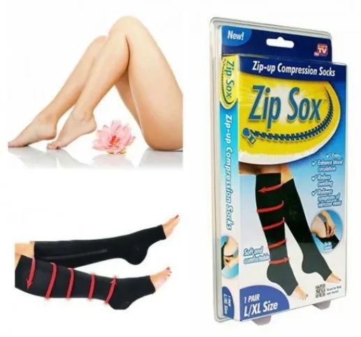 Лікувальні компресійні гольфи від варикозу Zip Sox