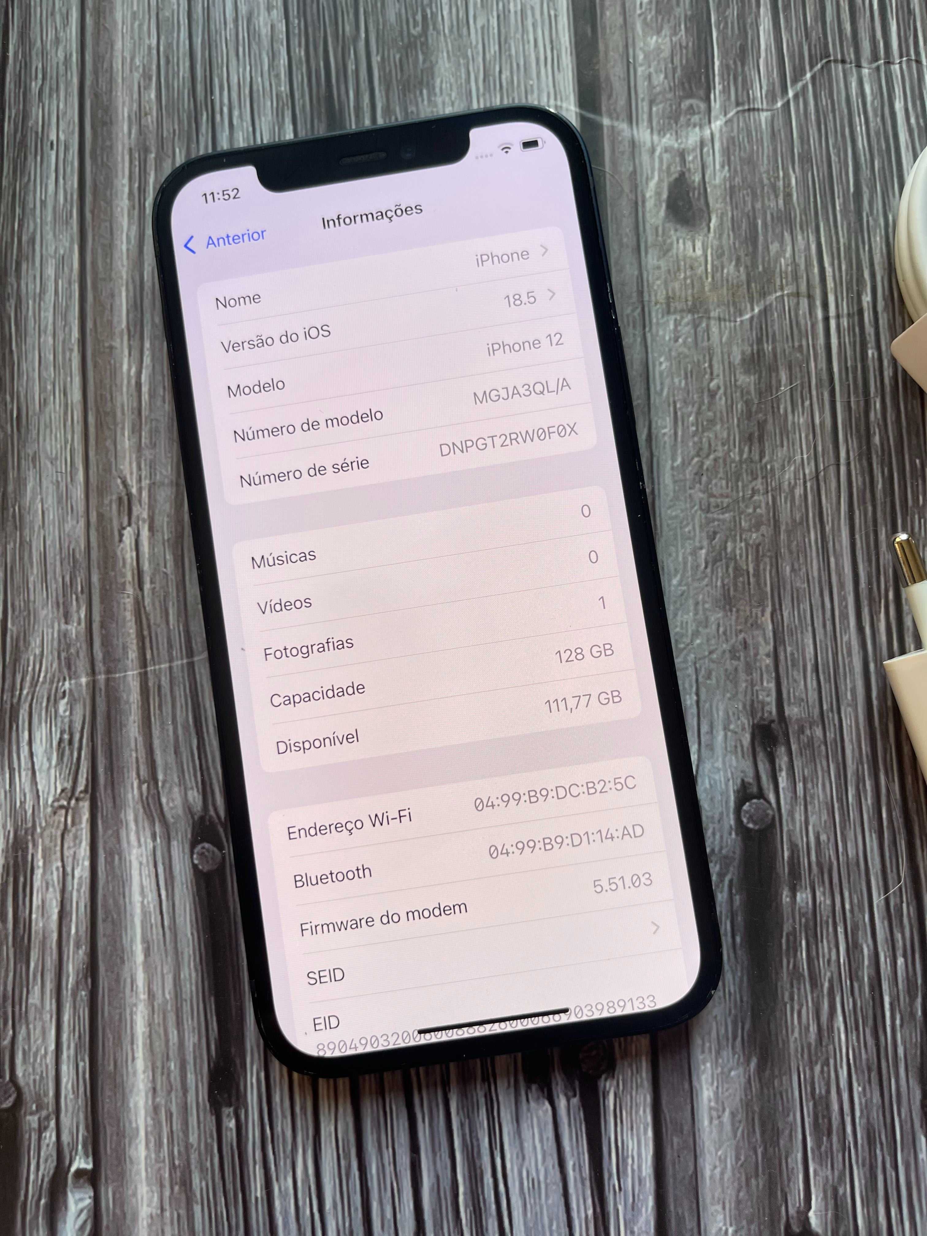 iPhone 12 128GB Blue Desbloqueado Como Novo