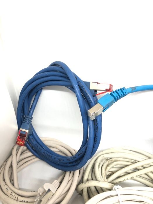 Патч корд лан кабель інтрнет FTP UTP RJ 45 нові бу 1м - 100м CAT 5 6