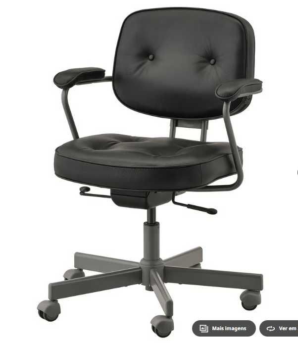 Cadeira Escritorio giratória Ikea modelo ALEFJÄLL preto