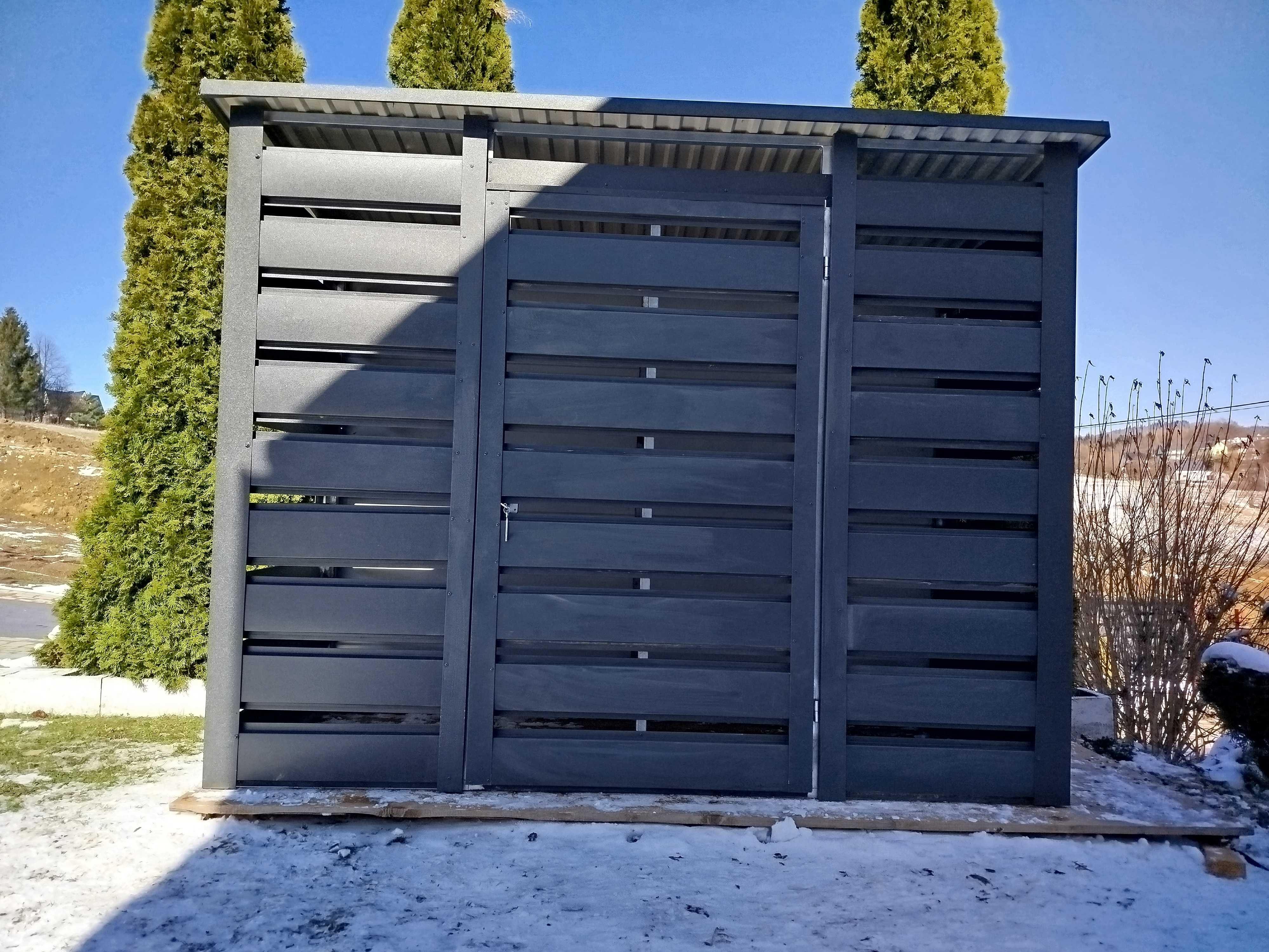 Wiata smietnikowa 2.5x1