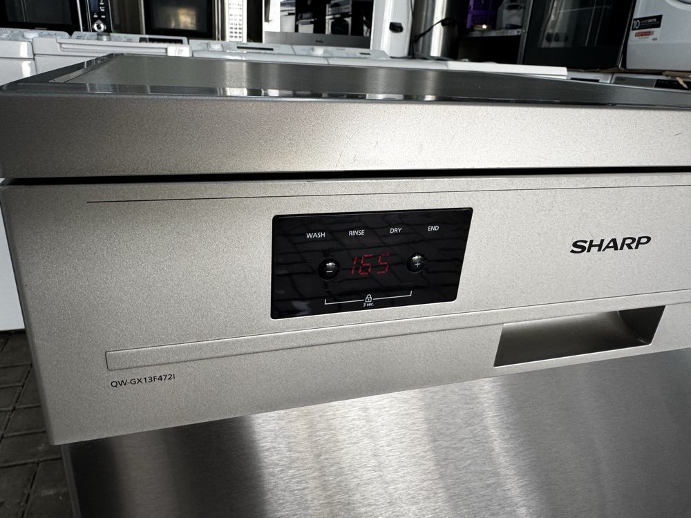 Zmywarka Sharp model Qw gx13f472ide  inox 60 cm 13 kompletów