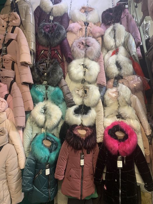 104,110,122,128,134Зимові теплі куртки для дівчаток