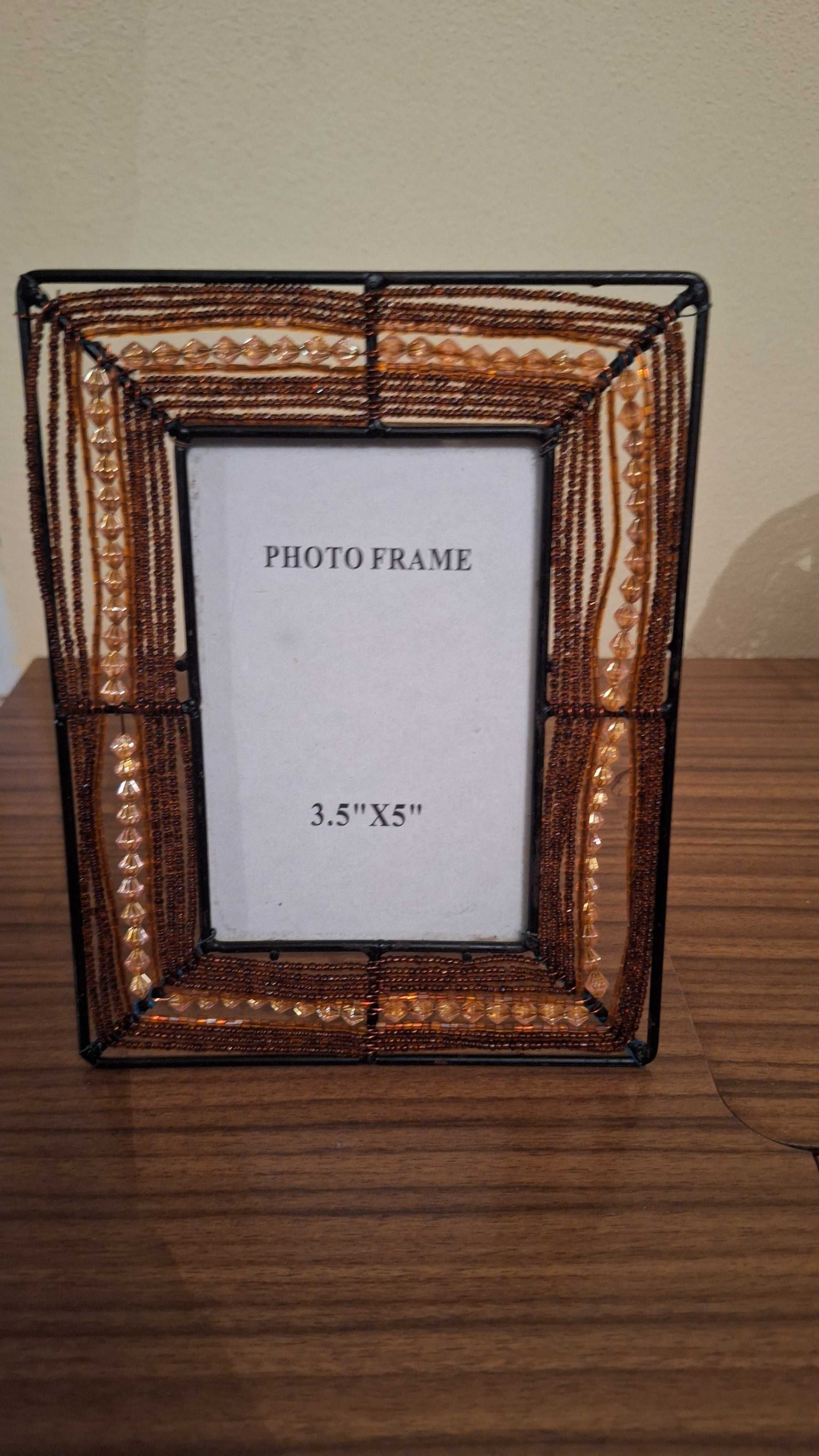 Conjunto porta-fotos, porta joias e candeeiro