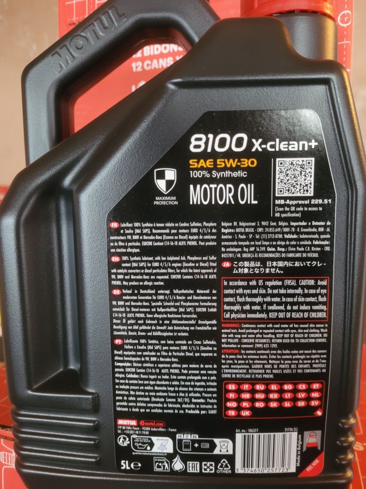 Motul X-CLEAN+ 5w/30 5 litrów