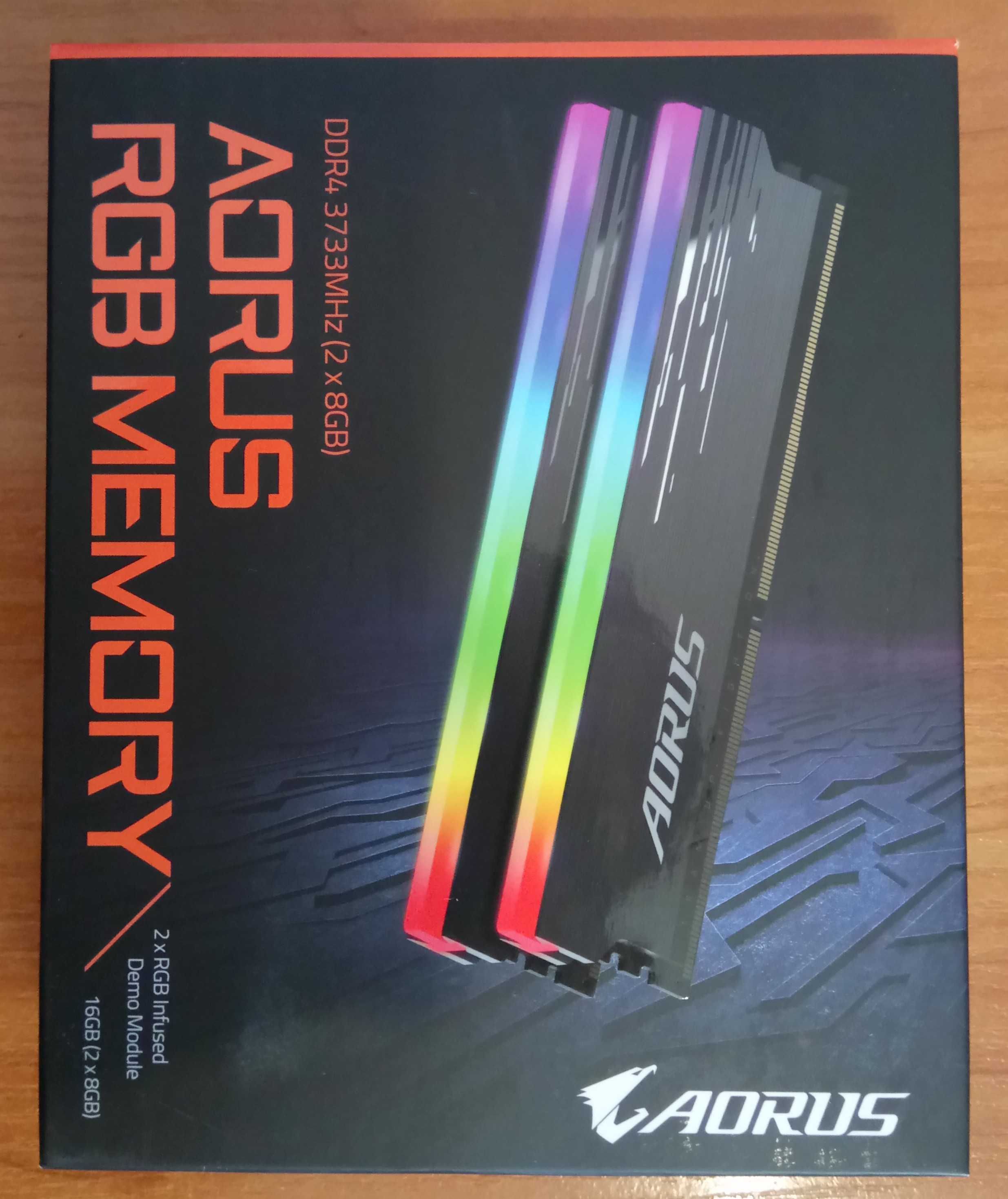 Оперативна пам'ять Gigabyte Aorus rgb DDR4 16gb 3733