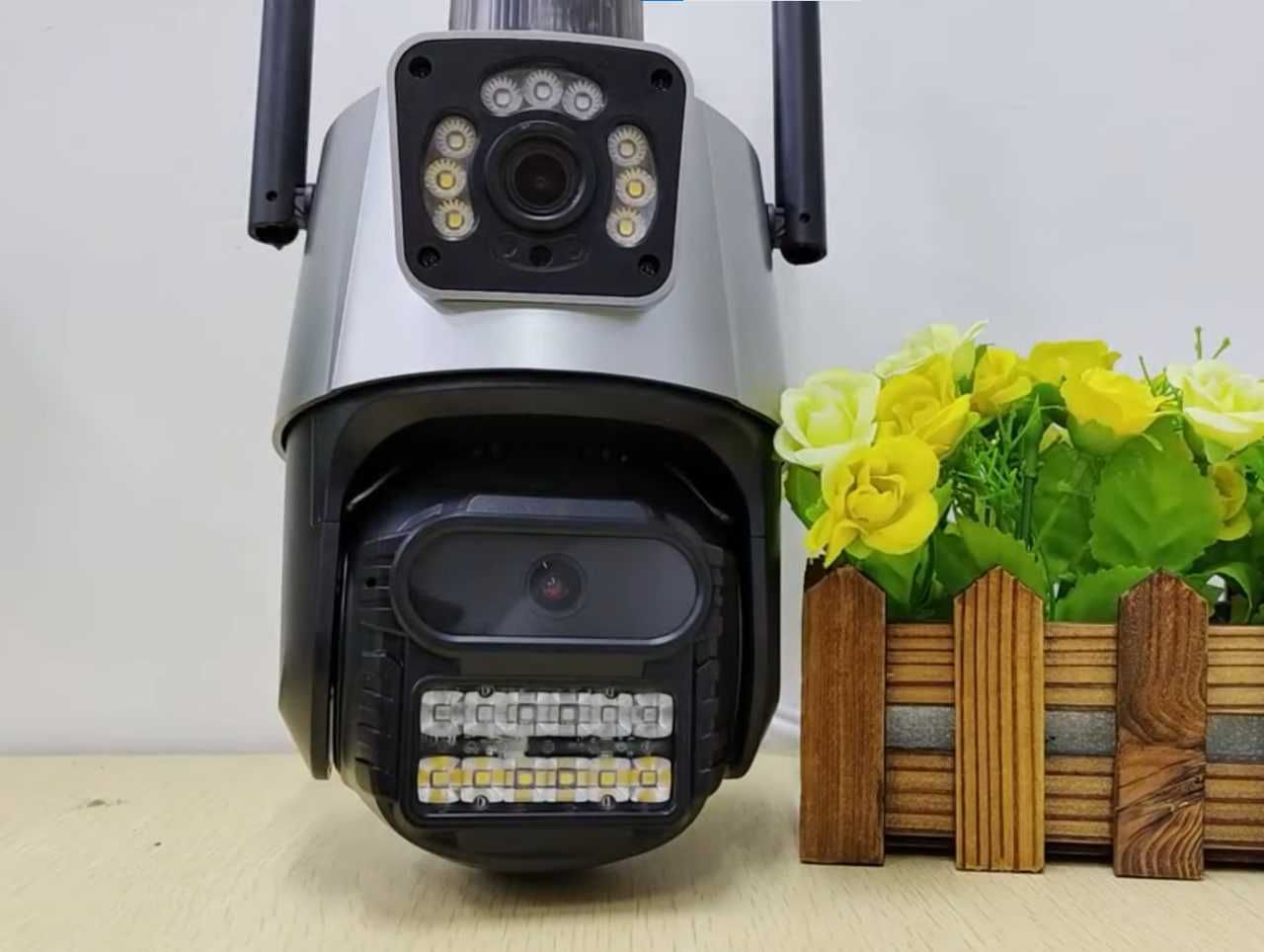 WiFi Камера Dual Lens 8MP Відеоспостереження Подвійна Камера