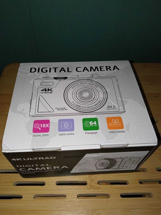 Ourlife AC600 Kompaktowy aparat fotograficzny cyfrowy 4K 18X