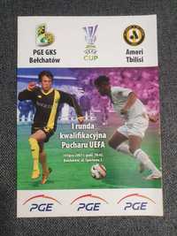 Program meczowy GKS Bełchatów vs. Ameri Tbilisi 2007 Puchar UEFA