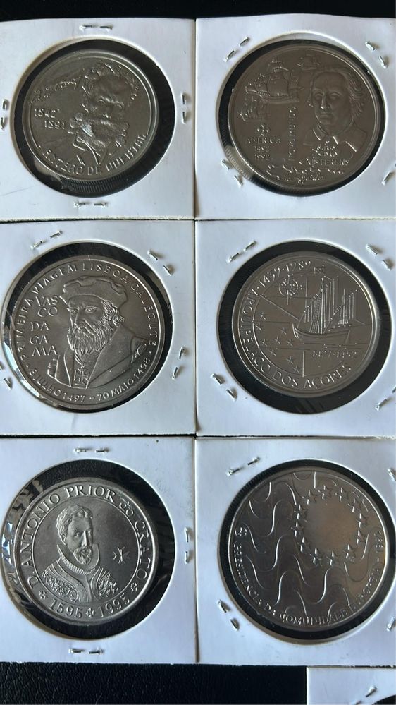 Lote de moedas comemorativas escudo