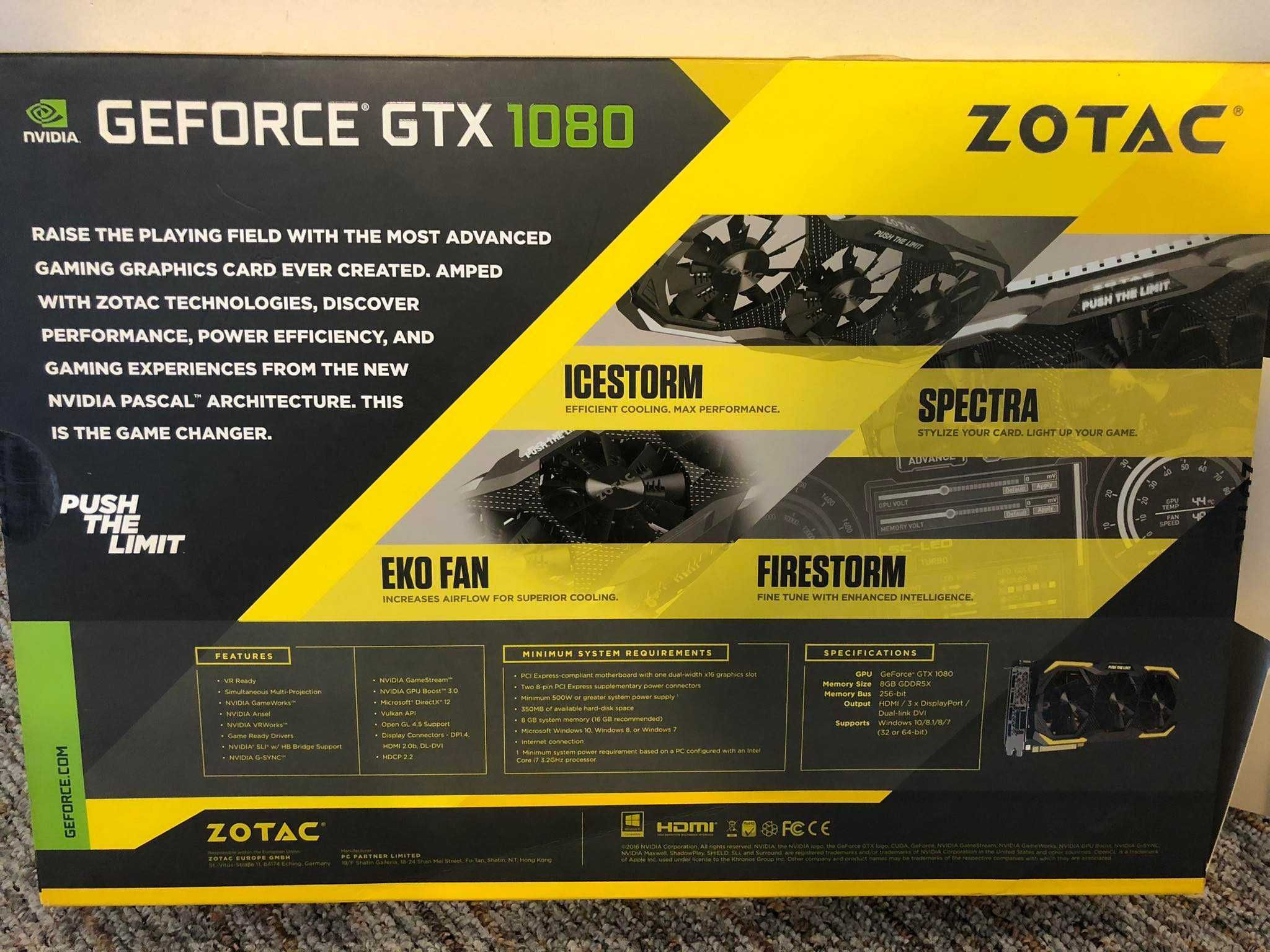 ZOTAC GeForce GTX 1080 AMP Extreme 8 GB GDDR5X