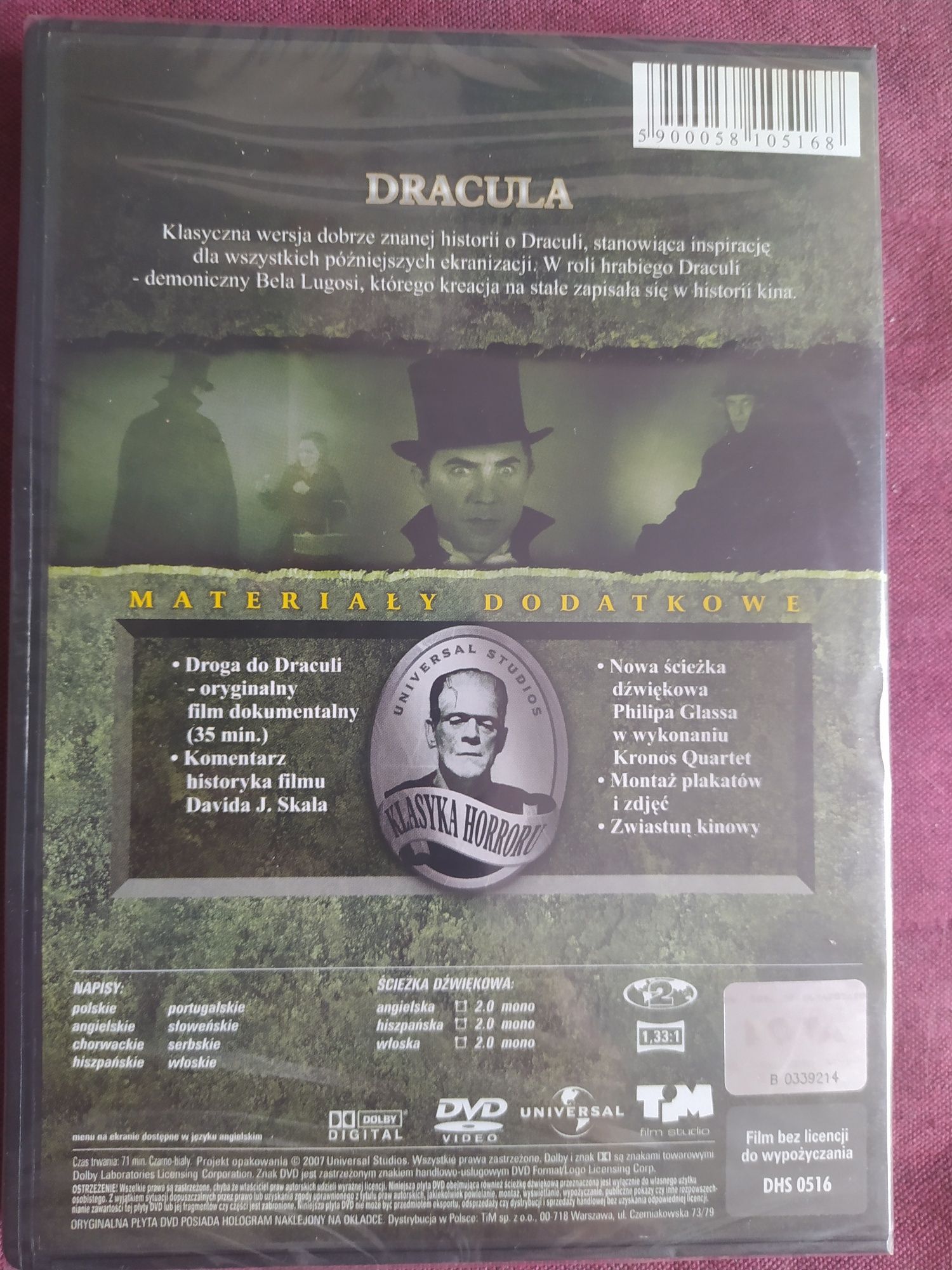 Dracula (1931) DVD folia