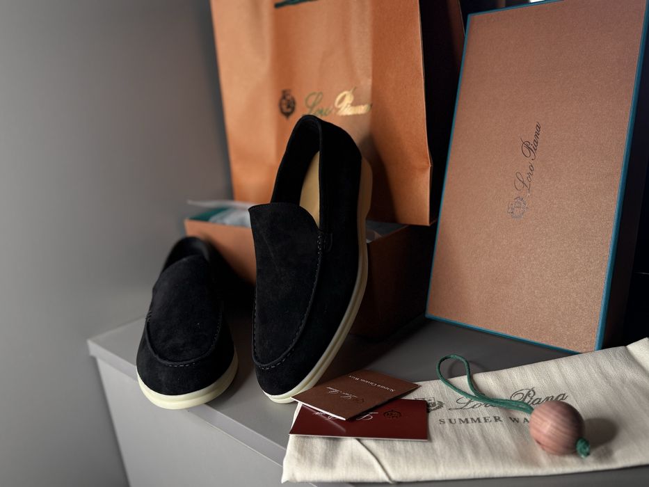 Лофери чоловічі чорні класичні loro piana lp лоріки лоро пиана туфлі