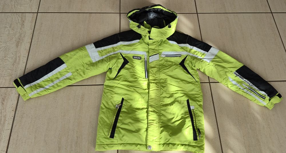 Kurtka zimowa narciarska BRUGI 158 kaptur śniegołap