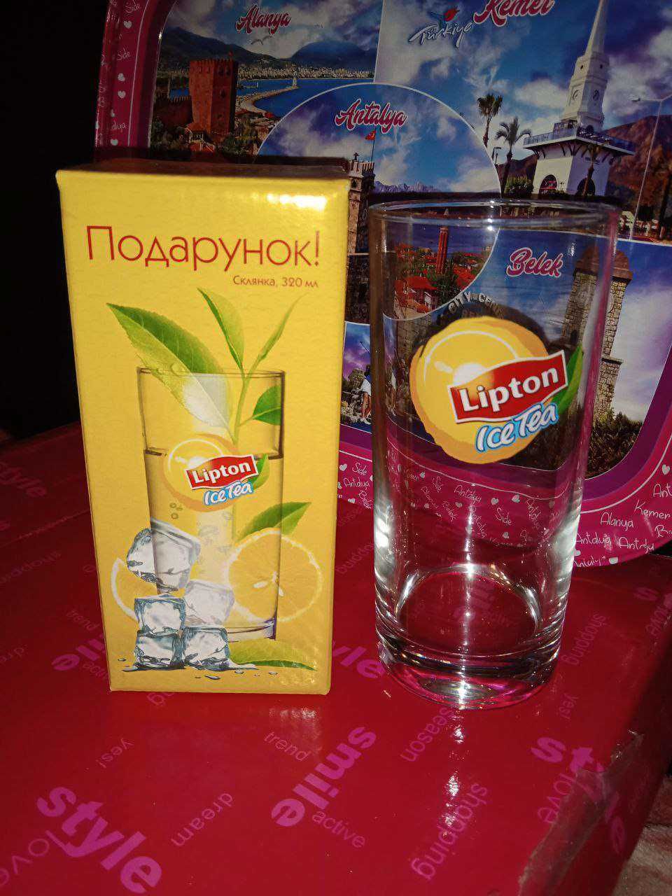 Стакан в коробочке Pepsi, Lipton