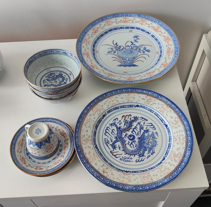 Peças em porcelana chinesa