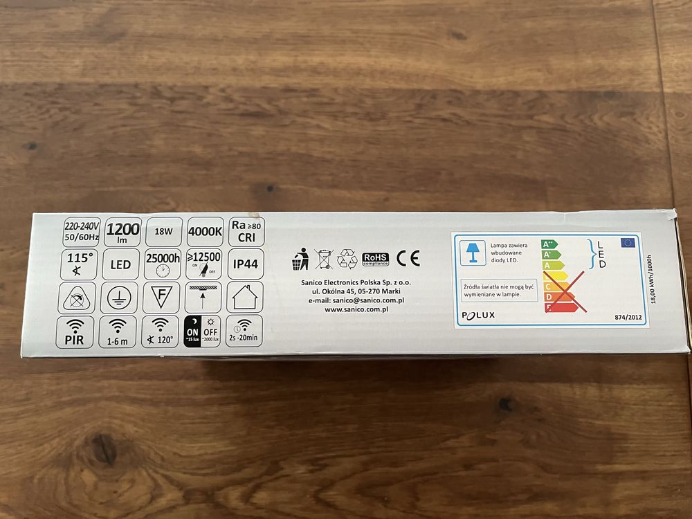 Plafon Led Polux Adar 18W czujnik