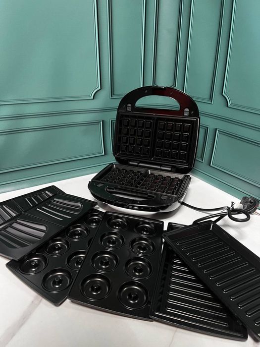 Бутербродниця 7В1 Edenberg EB-64396 тостер вафельниця гриль 1000 Вт