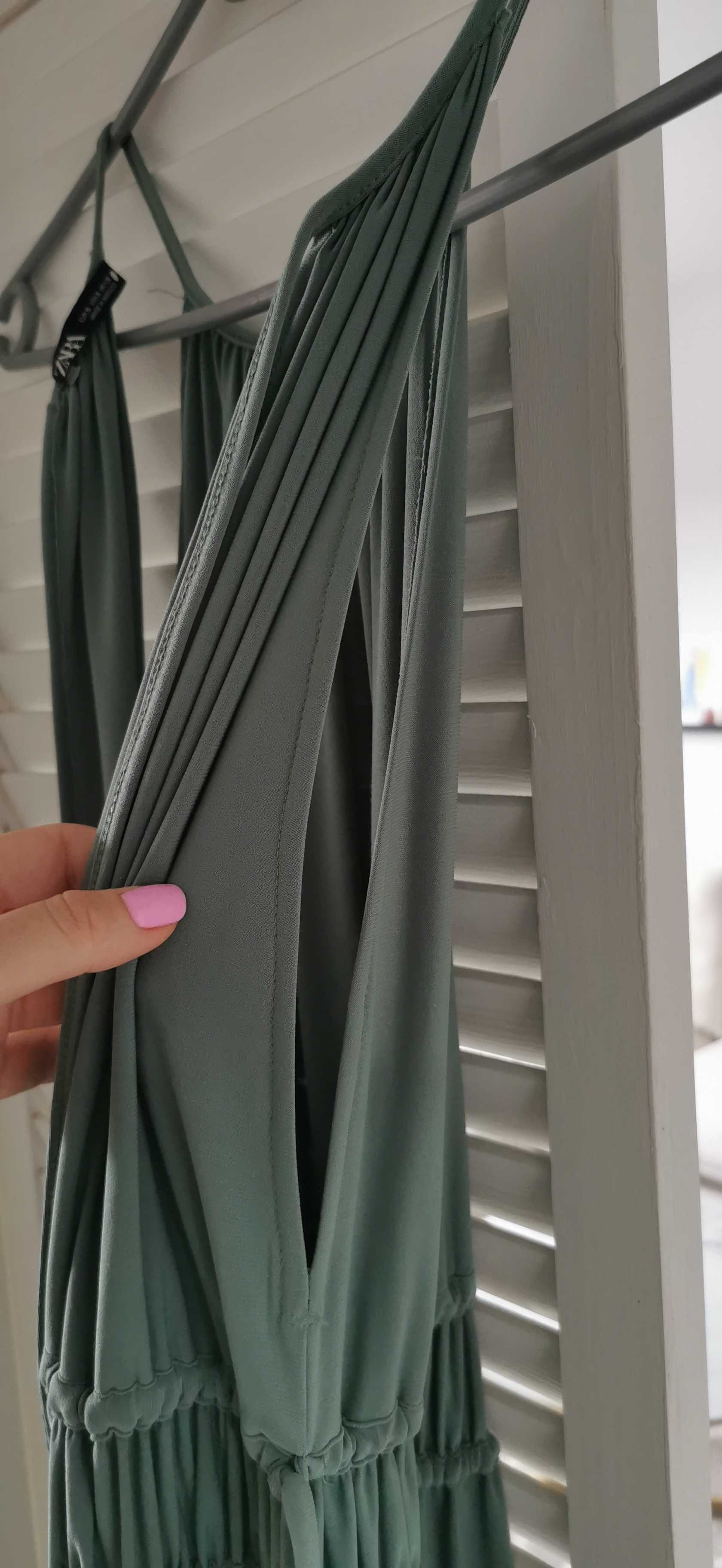 Zielona sukienka maxi S