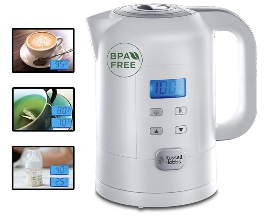 Czajnik elektryczny Russell Hobbs z regulacją temp 25-100°C 1,7L 2200W