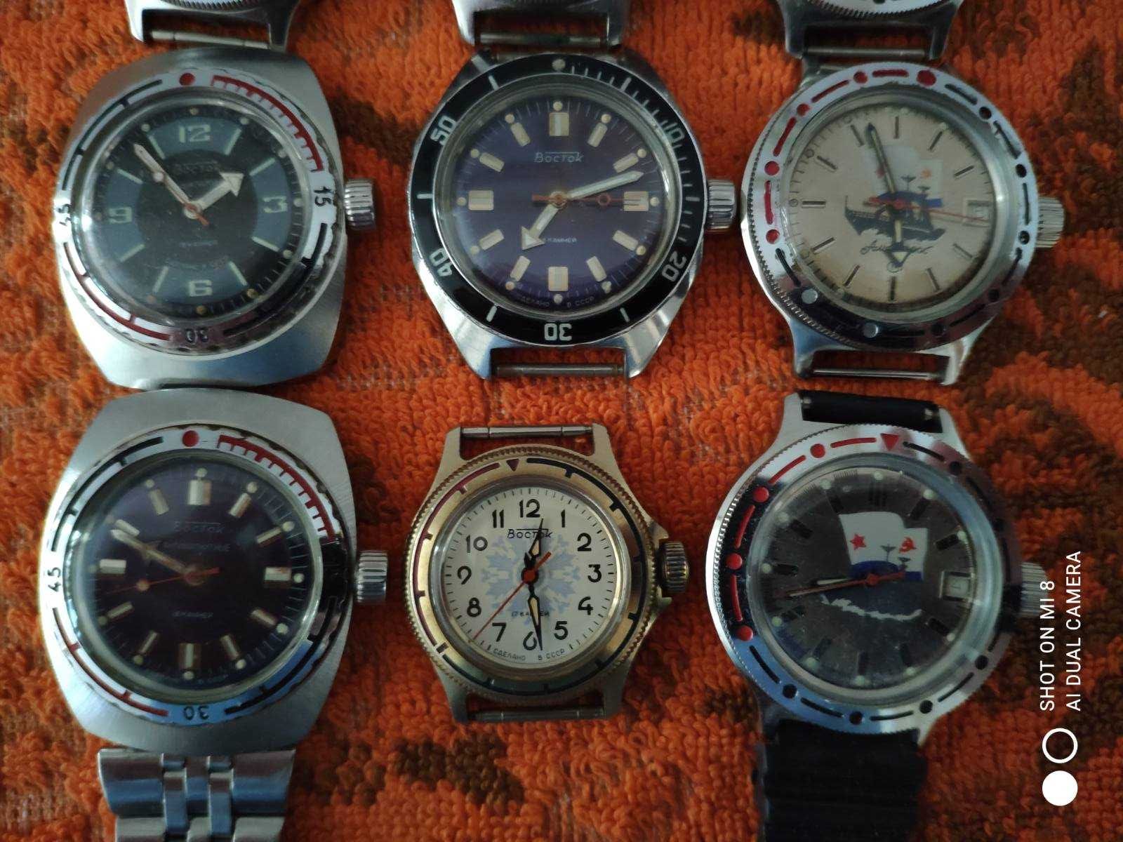 Часы Восток Au 20, СПЕЦНАЗ и Vostok Europe Metro Collection 31 jewels