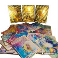#94 Nowy zestaw Kart Pokemon Złote 3D holograficzne 27szt