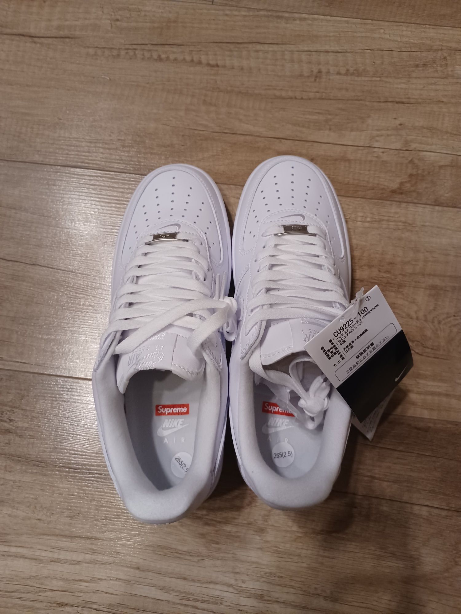 Air force 1 low x supreme white