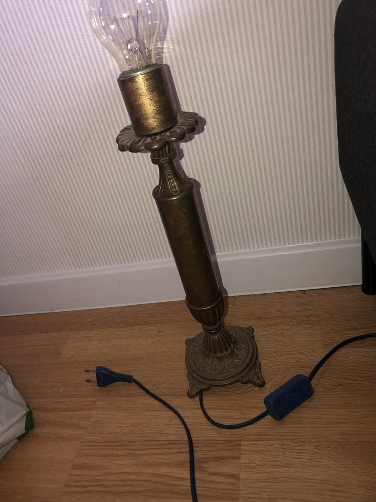Stara lampka mosiężna