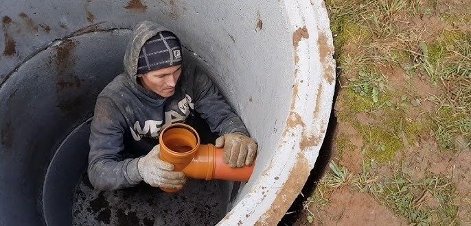 Канализация из бетонных колец септик - ККС270 профессиональный монтаж