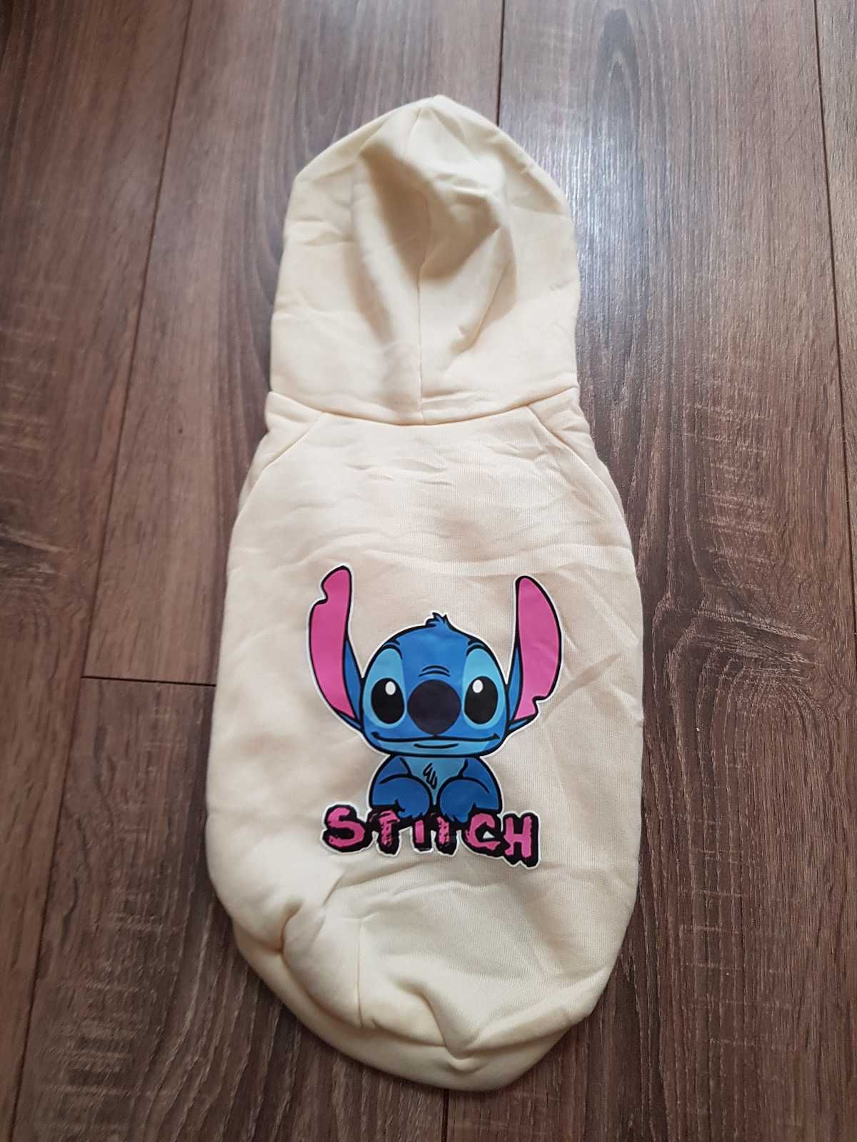 Beżowa bluza z kapturem dla psa Lilo i Stitch Disney M