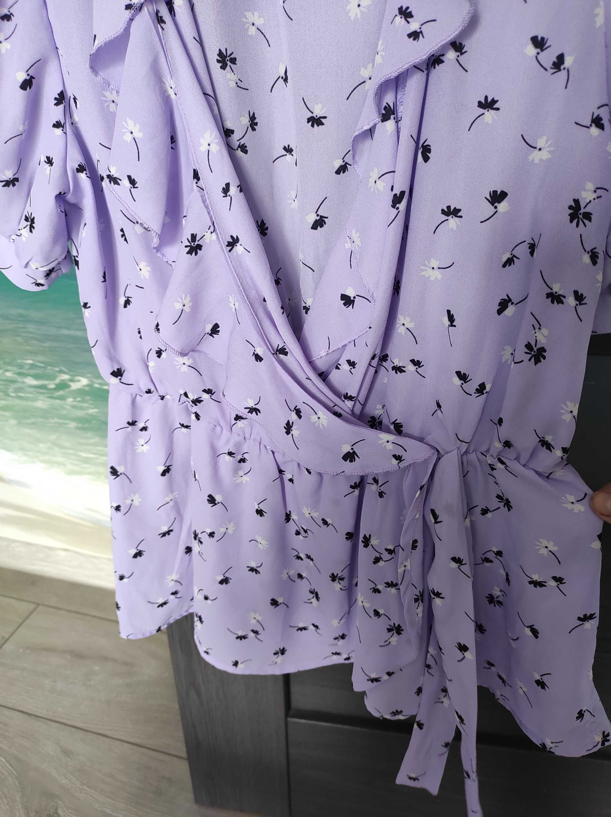 Bluzka elegancka z falbankami