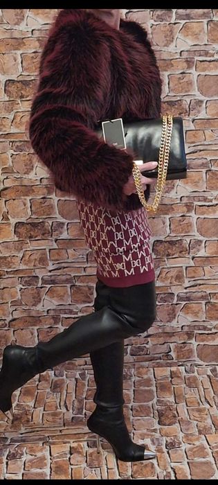 Futro Bonni Jacket w kolorze bordowym Marki Guess