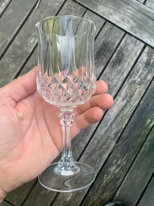 komplet 6 szt kryształowych kieliszków kryształ Cristal D'ARQUES Paris