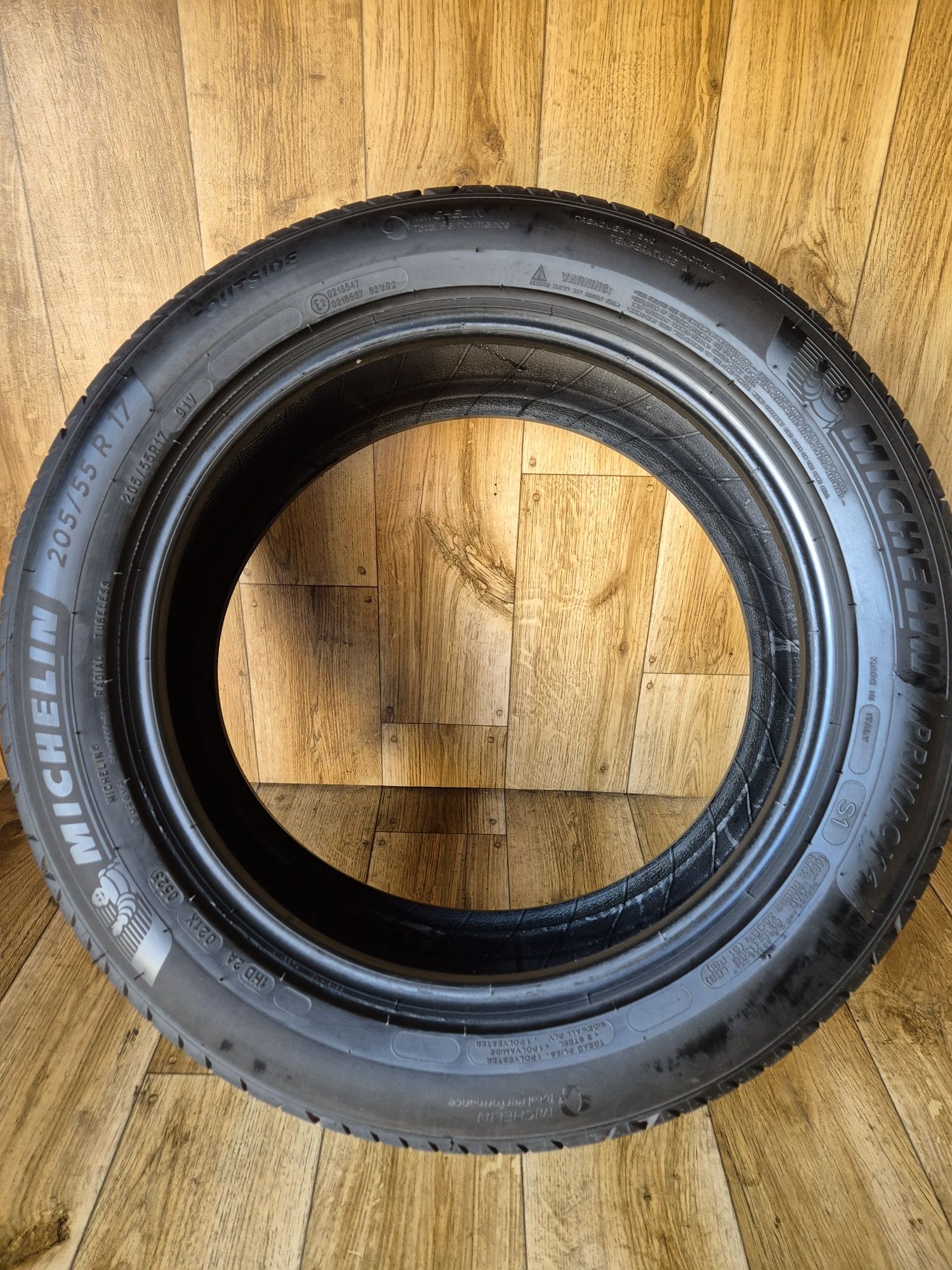 205/55/17 Michelin Komplet Lato 7mm 2023 jak Nowe