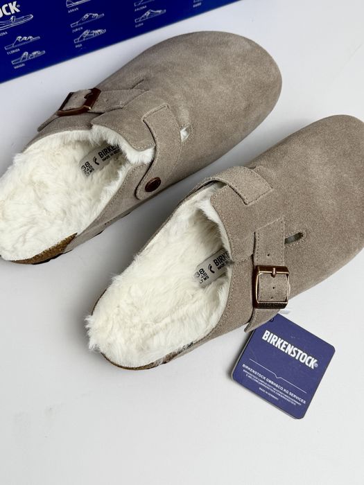 Клоги Birkenstock boston shearling шльопанці  біркеншток биркенсток