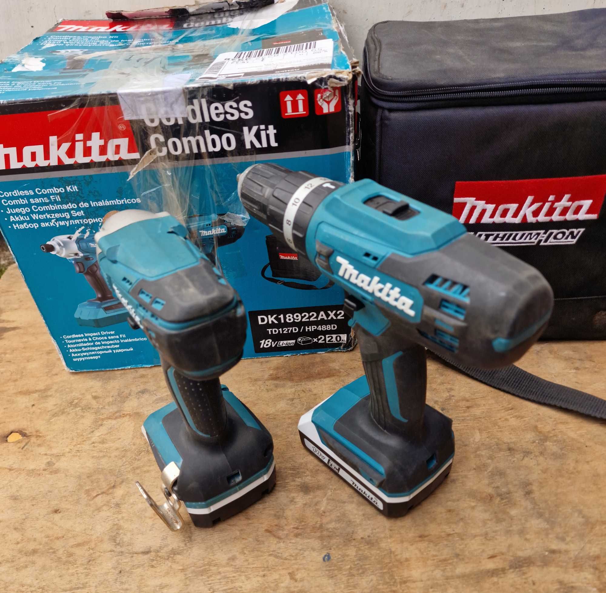 Набір Makita, гайковерт шуруповерт 18v. Hp488D +Td127D (з Англії