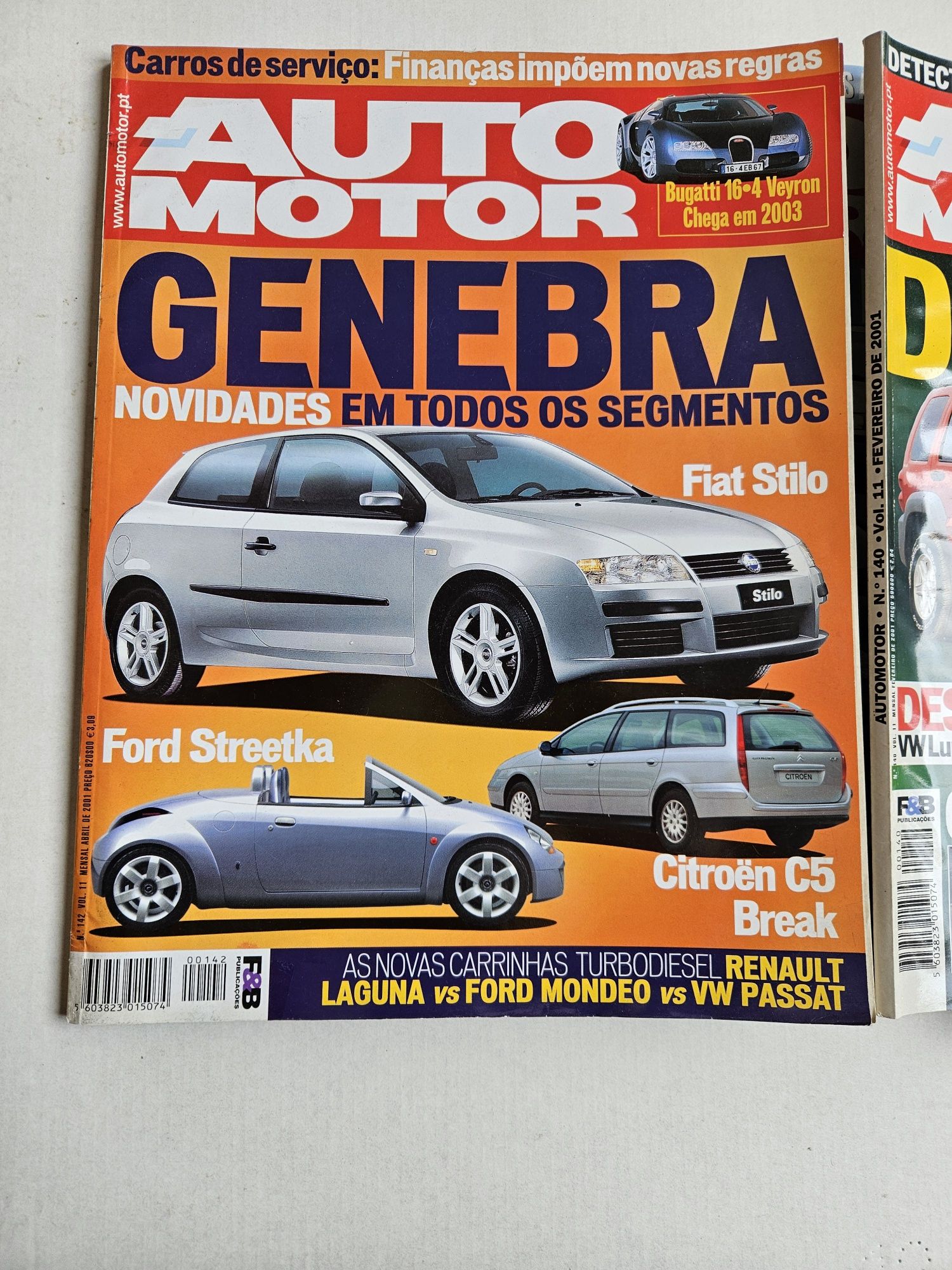 Lote de 6 Revistas AutoMotor Usadas 2001