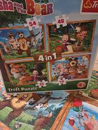 Puzzle maska i niedźwiedź