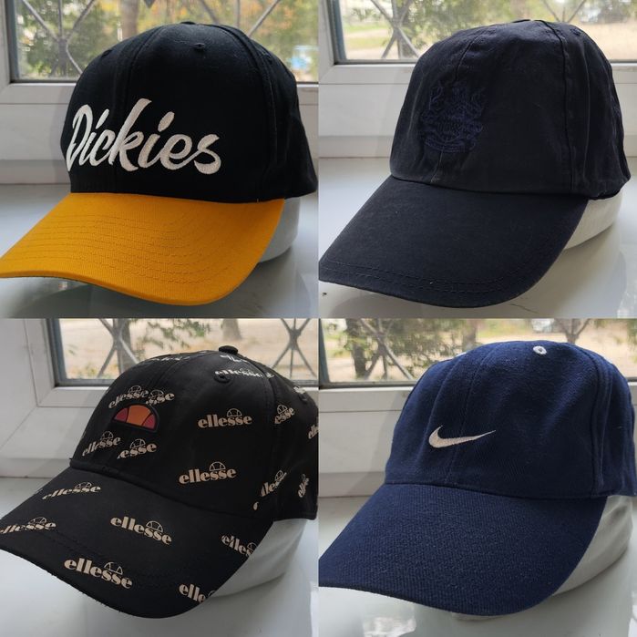 7 кепок Aquascutum Dickies Ellese Nike vintage Metal