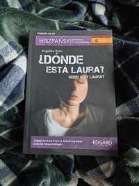 Książka do nauki hiszpańskiego Dónde Está Laura Angelika Bohn